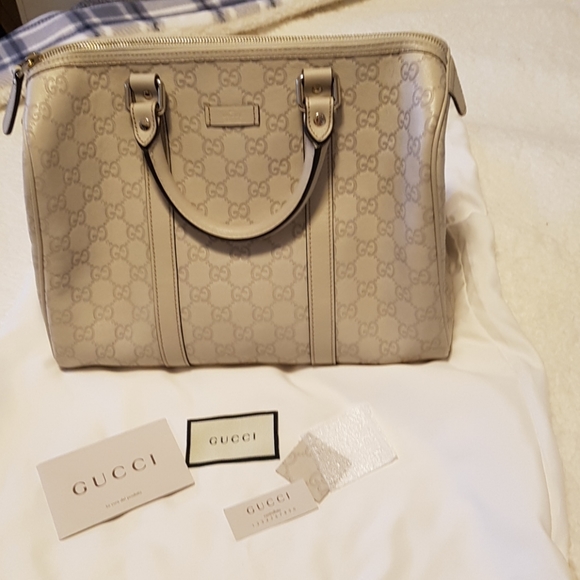 Gucci Handbags - GUCCI Guccissima Boston Bag